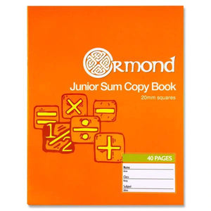 Ormond 40pg 20mm Sq Junior Sum Copy