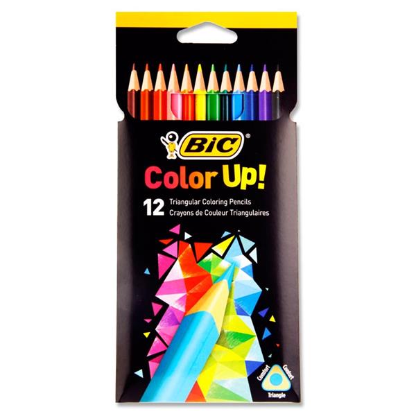 Bic Color Up Triangular Colouring Pencils (Pack of 12)