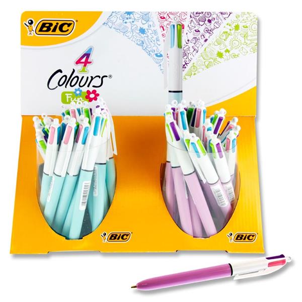 BIC  4 Colour Biro Fashion Pastel