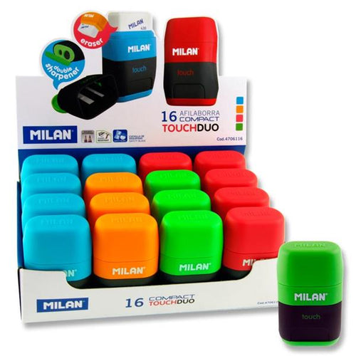 Milan Compact Touch Duo Eraser & Sharpener