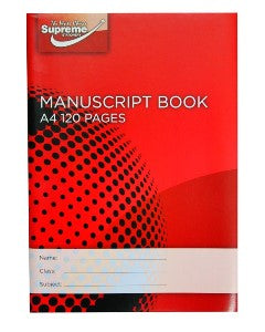 MANUSCRIPT COPY A4 120PG - softback copy