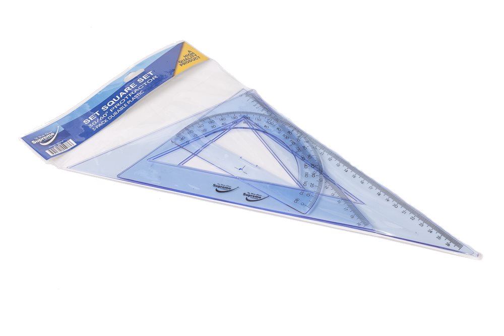 PROTRACTOR & SET SQUARE SET