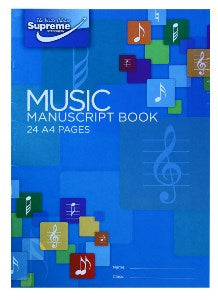 MANUSCRIPT MUSIC A4 Hardback