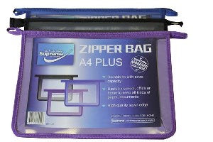 ZIP WALLET A4 EXPANDABLE - EACH SOLD SEPARATELY - folder