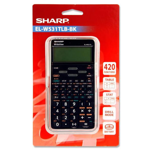 SHARP CALCULATOR ELW531TLB-BK