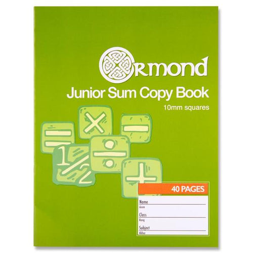 Ormond 40pg 10mm Sq Junior Sum Copy